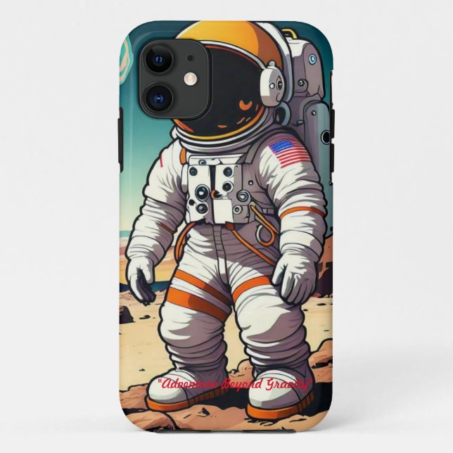Funda De Case-Mate Para iPhone "La aventura del astronauta" (Reverso)