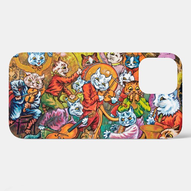 Funda De Case-Mate Para iPhone La banda juega, Louis Wain (Reverso (Horizontal))