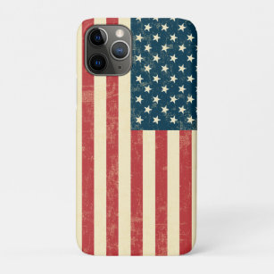 Funda Para iPhone 11 Pro La bandera americana envejecida se descoloró