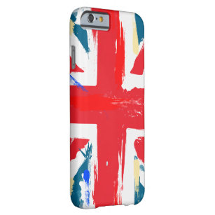 Funda Barely There Para iPhone 6 La bandera británica Jack Flag Vintage Worn