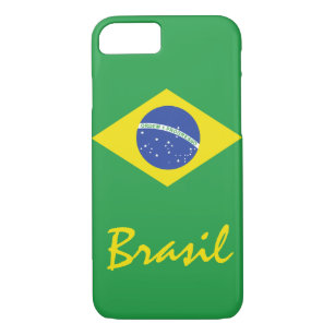 Funda Para iPhone 8/7 La bandera del Brasil con el texto nativo