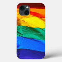 La bandera del orgullo gay de SlipperyJoe's ondean