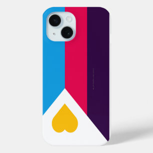 Funda Para iPhone 15 La bandera del orgullo poliamoroso tricolor de Sli