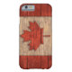 Funda De Case-Mate Para iPhone La bandera del vintage de Canadá apenó el diseño (Reverso)
