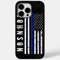 La bandera estadounidense al estilo de la policía 