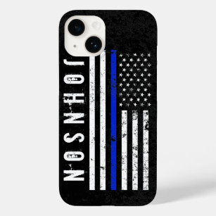 Funda Para iPhone 14 De Case-Mate La bandera estadounidense al estilo de la policía 