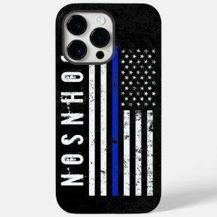Funda Para iPhone 14 Pro Max De Case-Mate La bandera estadounidense al estilo de la policía 