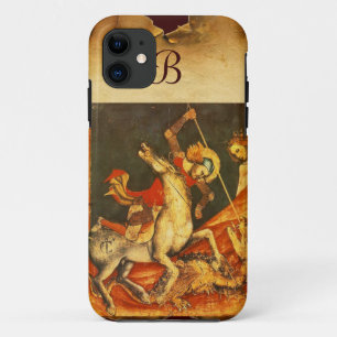Funda Para iPhone 11 La batalla de San Jorge con el monograma del dragó