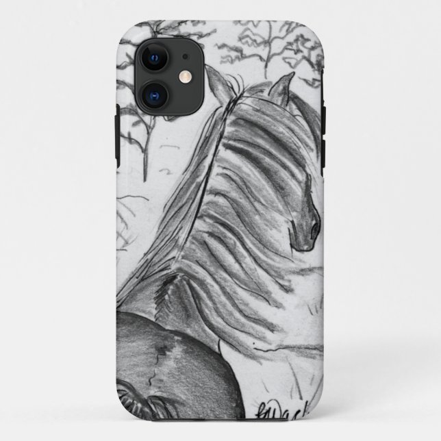 Funda De Case-Mate Para iPhone La belleza de los caballos No.1 (Reverso)