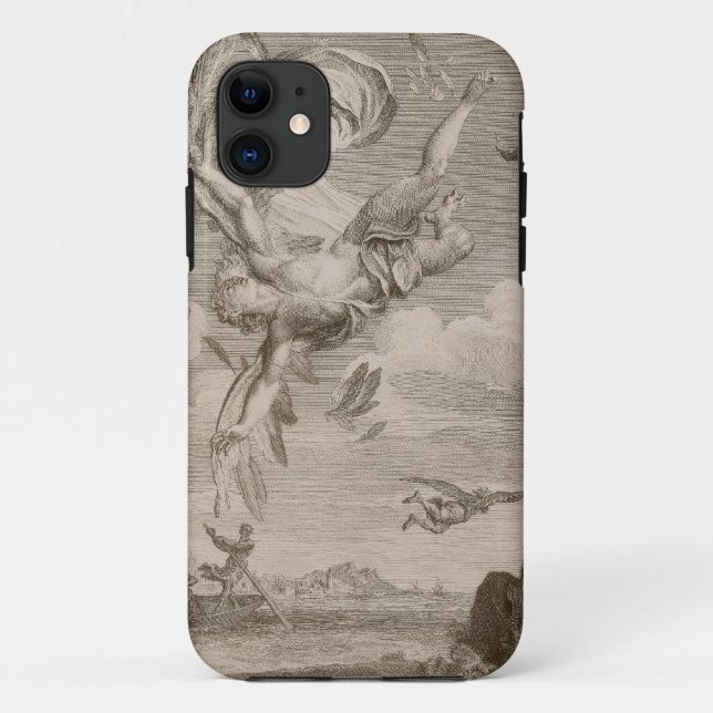 Funda De Case-Mate Para iPhone La caída de Ícaro, 1731 (grabado) (Reverso)