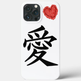 Funda Para iPhone 13 Pro Max La caligrafía japonesa simboliza el amor
