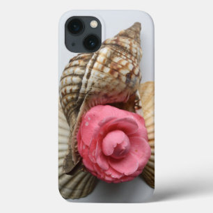 Funda Para iPhone 13 La Camellia Y Las Conchas