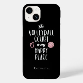 Funda Para iPhone 14 De Case-Mate la cancha de voleibol personalizada es mi lugar fe