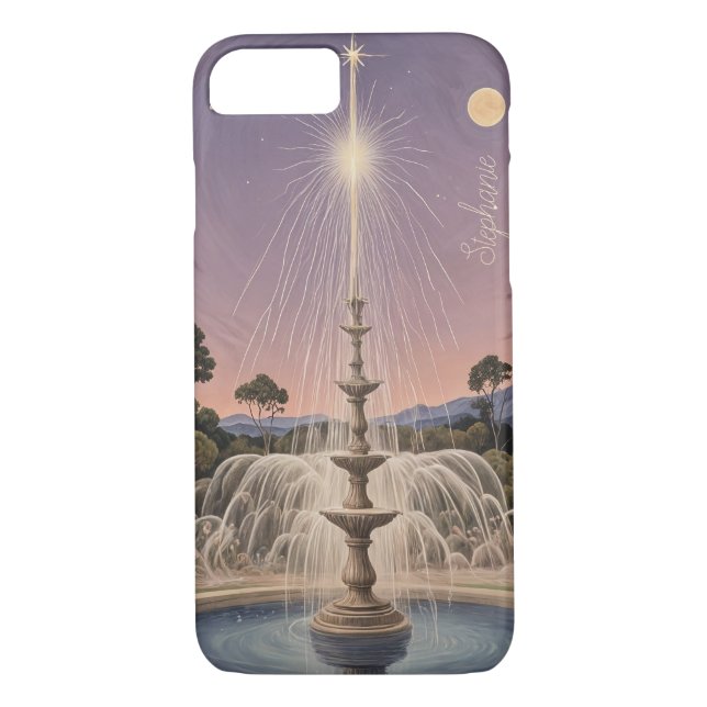 Funda De Case-Mate Para iPhone La canción de cuna de lavanda personalizada (Reverso)
