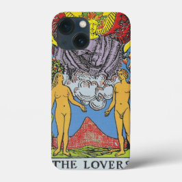 Funda Para iPhone 13 Mini La carta Tarot de los amantes que leen