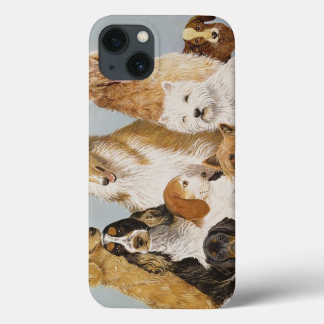 Funda De Case-Mate Para iPhone La cena de los perros (Reverso)