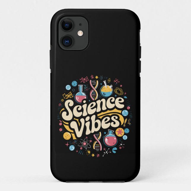 Funda De Case-Mate Para iPhone La ciencia hace vibrar a Groovy el primer día de r (Reverso)