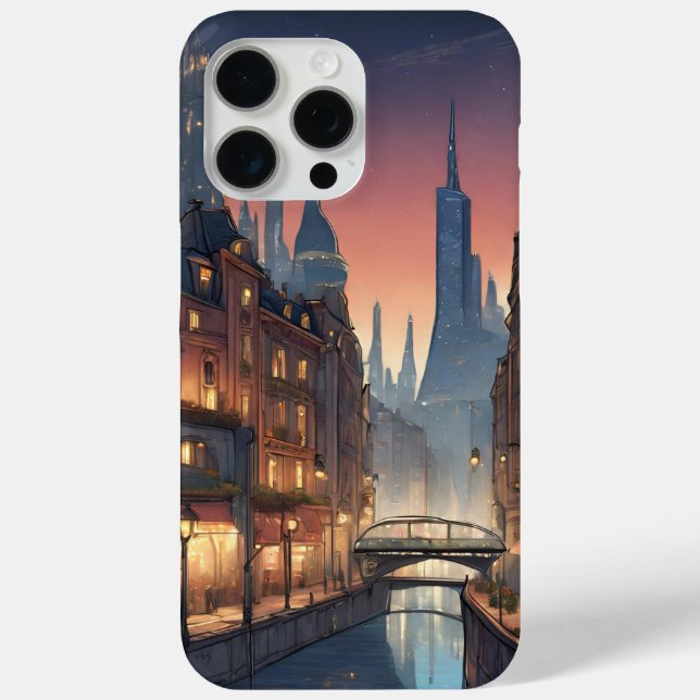 Funda De Case-Mate Para iPhone la ciudad de los sueños (Reverso )
