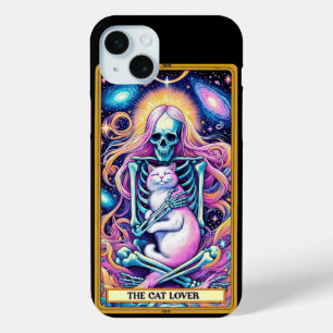 Funda Para iPhone 15 Mini La colección de cartas Tarot de Cat Lover
