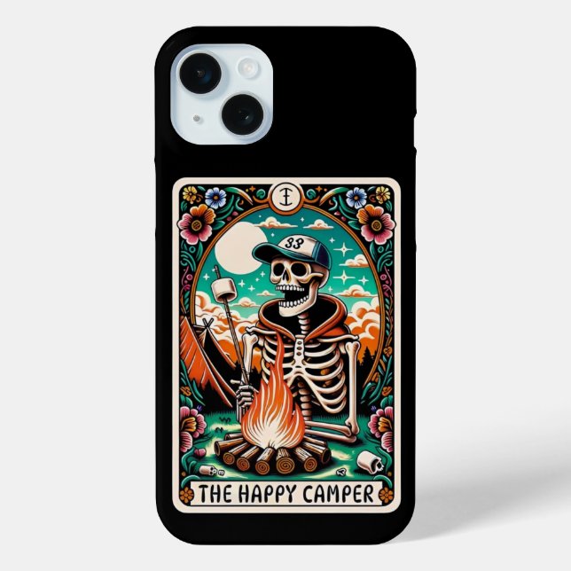 Funda De Case-Mate Para iPhone La colección de tarjetas Happy Camper Tarot (Reverso )