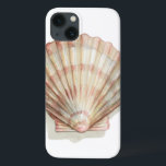 Funda Para iPhone 13 La concha rosa y crema<br><div class="desc">A Megan Meagher le encanta pintar fotos de las hermosas colecciones oceánicas. Capta las más naturales pero bellas ofertas de naturaleza en la vida marina. En esta pintura clásica y sencilla, se refleja la sencillez de una bonita concha crema y rosa. Consigue esta obra de arte fino hoy para agregar...</div>