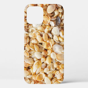 Funda Para iPhone 12 La concha texturaba el fondo de la playa de verano