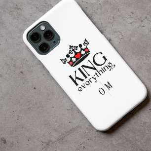 Funda Para iPhone 15 La corona de KING personalizada