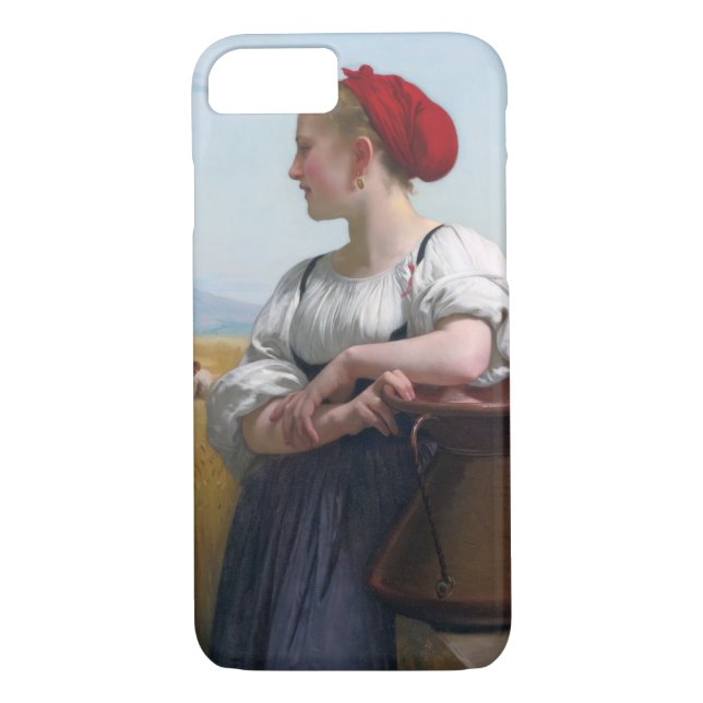 Funda De Case-Mate Para iPhone La cosecha, Bouguereau (Reverso)