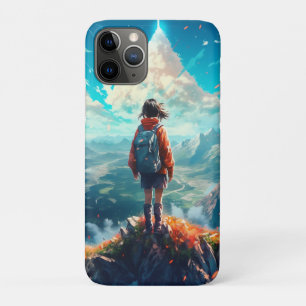 Funda Para iPhone 11 Pro La cumbre en su alma   Anime Hiker Chica