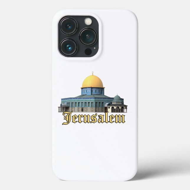Funda De Case-Mate Para iPhone La cúpula clásica de Jerusalén del diseño rocoso (Reverso )