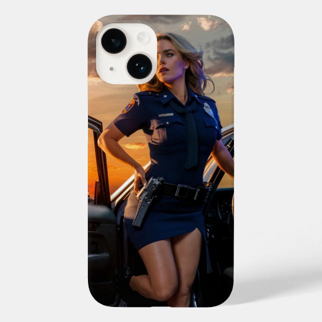 Funda De Case-Mate Para iPhone La dama radiante policía (Reverso )