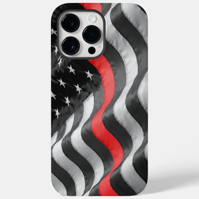 Funda De Case-Mate Para iPhone La delgada línea roja (Reverso )