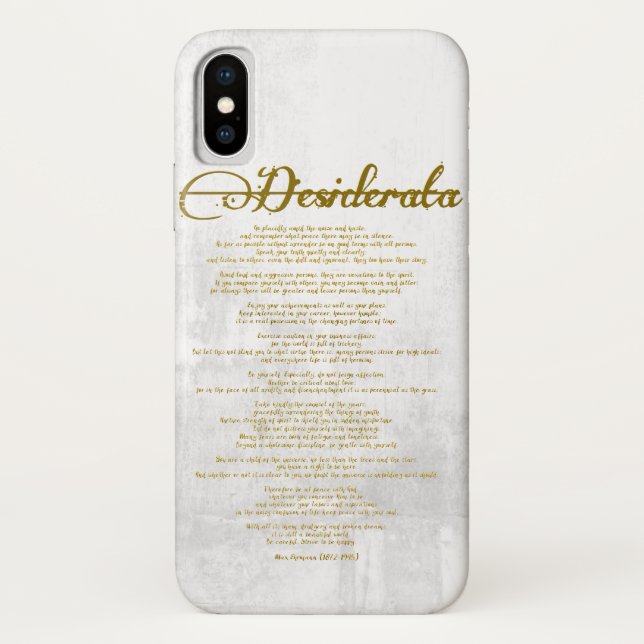 Funda De Case-Mate Para iPhone La Desiderata "Cosas Deseadas" (Reverso)