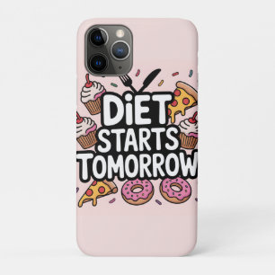 Funda Para iPhone 11 Pro La dieta comienza mañana rodeada de comida