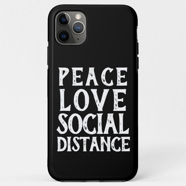 FUNDA DE Case-Mate PARA iPhone LA DISTANCIA SOCIAL AMA LA PAZ | (Reverso)