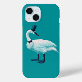 Funda Para iPhone 15 La divertida observación de aves en Swan
