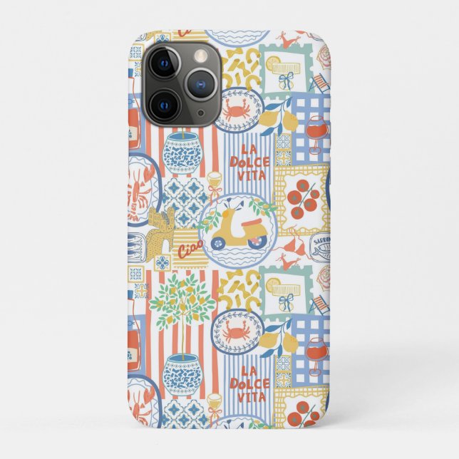 Funda De Case-Mate Para iPhone La Dolce Vita Italian Summer Lemon Mediterranean  (Reverso)