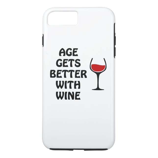 Funda De Case-Mate Para iPhone La Edad Mejora Con El Vino (Reverso)