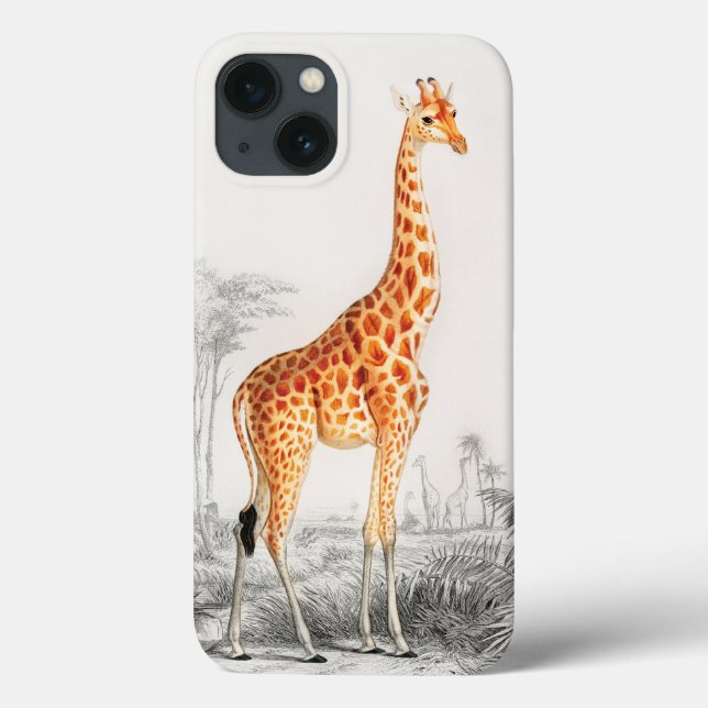 Funda De Case-Mate Para iPhone La elegante jirafa  (Reverso)