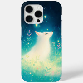 Funda Para iPhone 15 Pro Max La Enigmática Mirada del Zorro Blanco