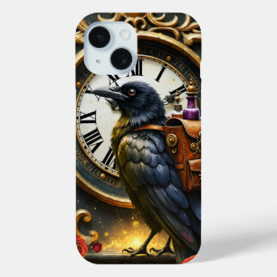 Funda Para iPhone 15 La entrega de relojería del cuervo