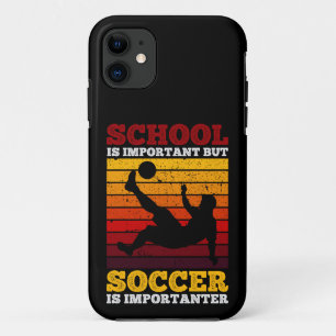 Funda Para iPhone 11 La escuela es importante, pero el fútbol es import