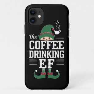 Funda Para iPhone 11 La familia de elfos bebedores de café que combina 
