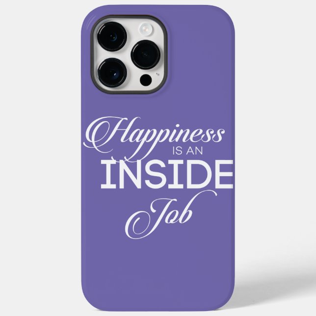 Funda De Case-Mate Para iPhone La Felicidad Es Un Trabajo Interno (Reverso )