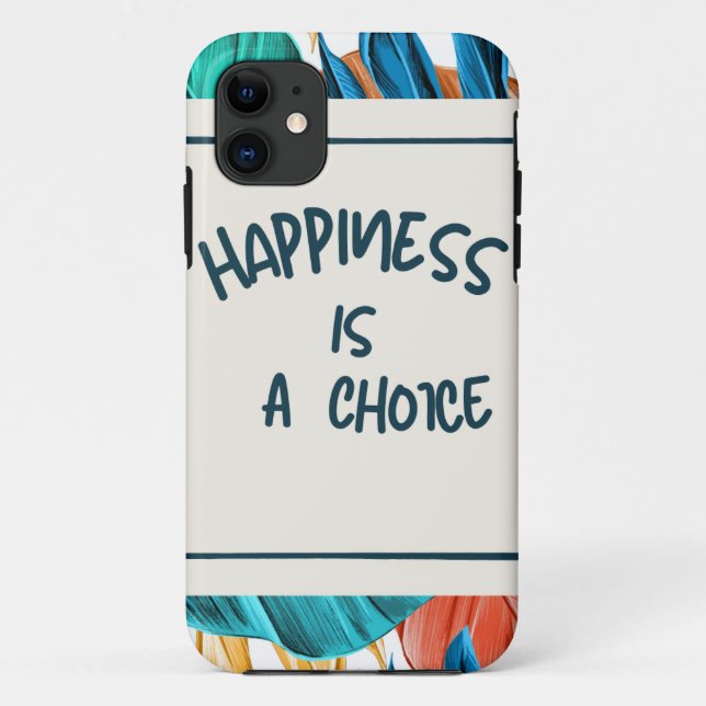 Funda De Case-Mate Para iPhone ¡La felicidad es una elección! Mejor regalo (Reverso)