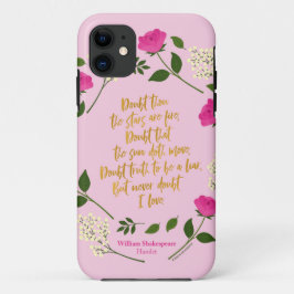 Funda Para iPhone 11 La flor morada rosada William Shakespeare nunca du