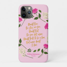 Funda Para iPhone 11 Pro La flor morada rosada William Shakespeare nunca du