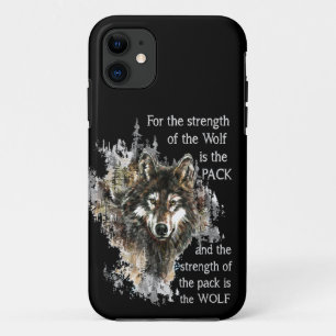 Funda Para iPhone 11 La fuerza de Wolf es el Personalizar de presupuest