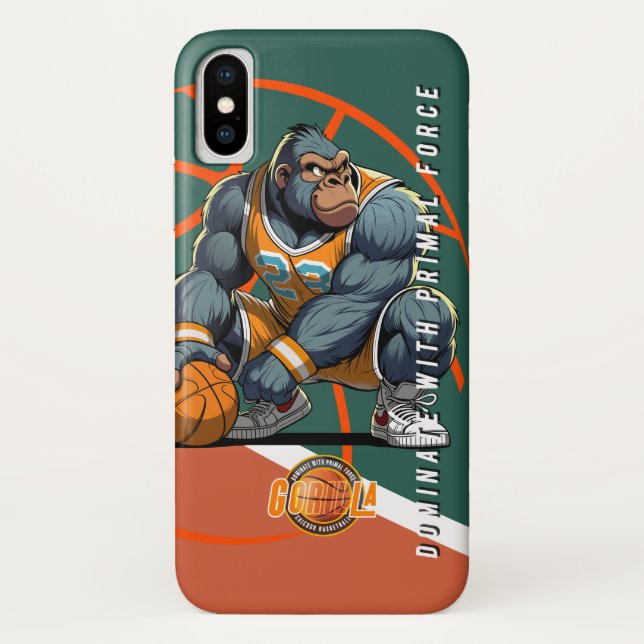 Funda De Case-Mate Para iPhone La fuerza primordial del básquetbol | (Reverso)