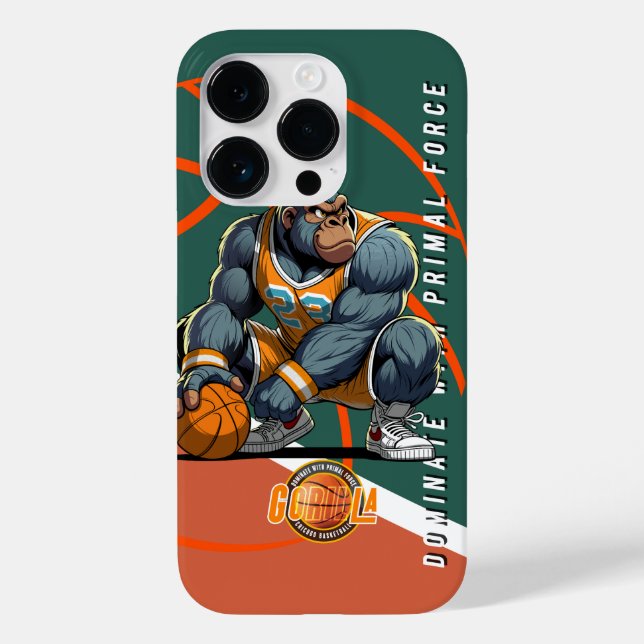 Funda De Case-Mate Para iPhone La fuerza primordial del básquetbol | (Reverso )